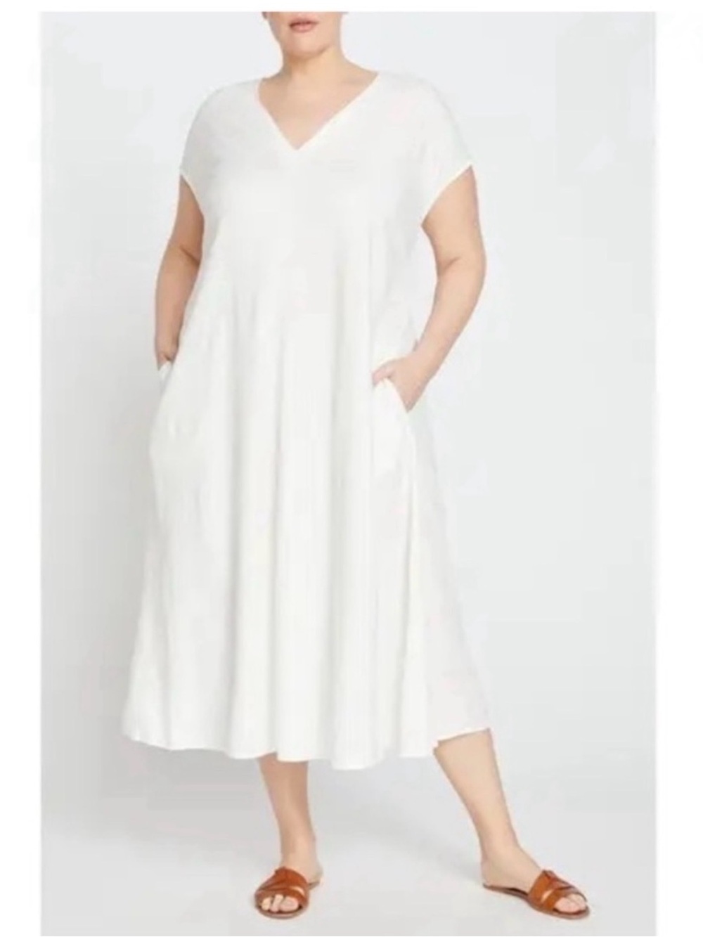 Universal Standard Louvre Linen blend dress size 3XL (size 34-36)